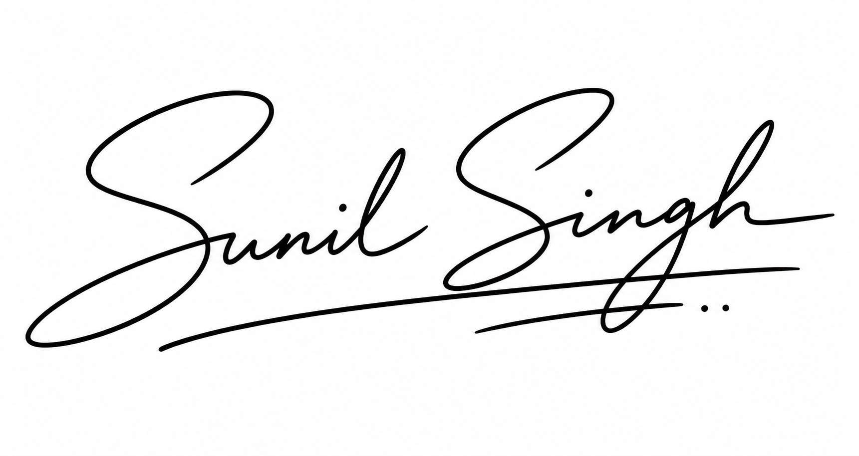 Sunil Singh signature